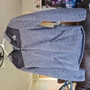 North face girls fall jacket, large, gray
